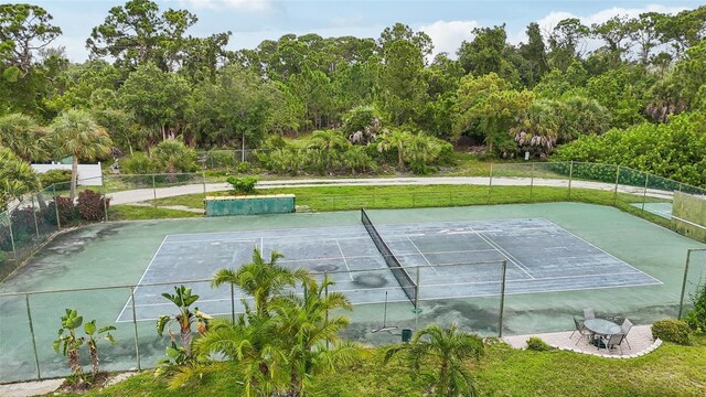 view of tennis court