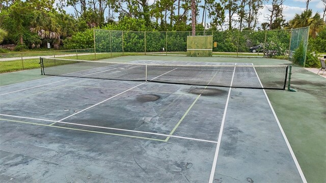 view of tennis court