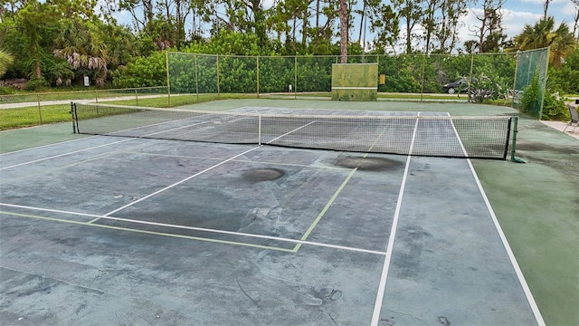 view of tennis court