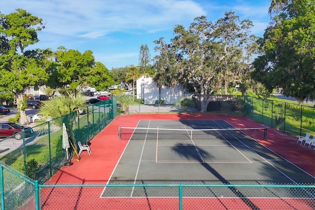 view of tennis court