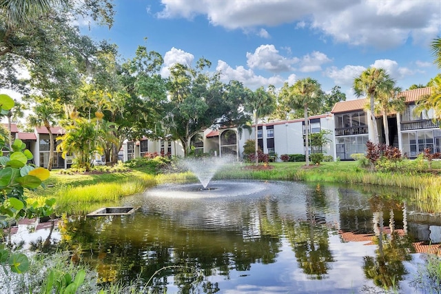 view of water feature