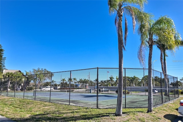 view of tennis court