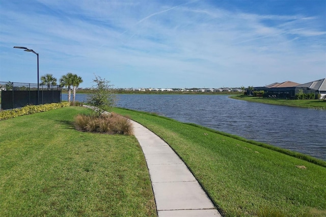 view of water feature