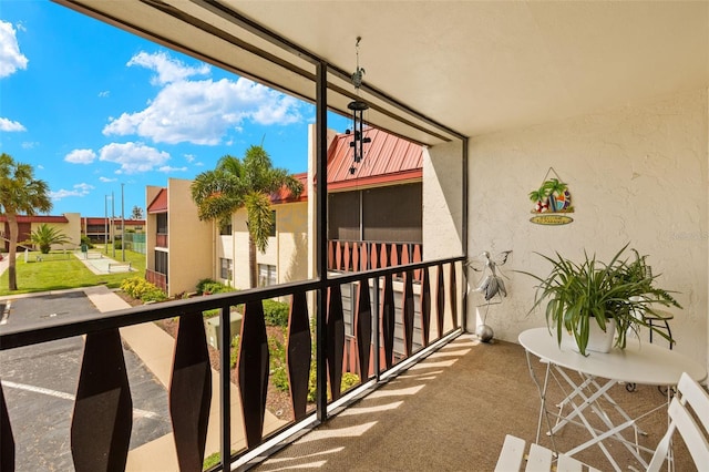 view of balcony