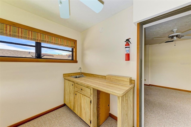 5111 Coral Blvd, Bradenton, FL 34210 - interior space featuring ceiling fan and light colored carpet