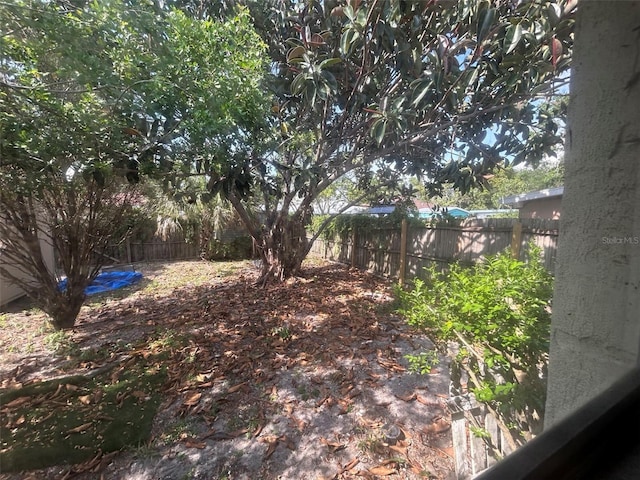 view of fenced backyard