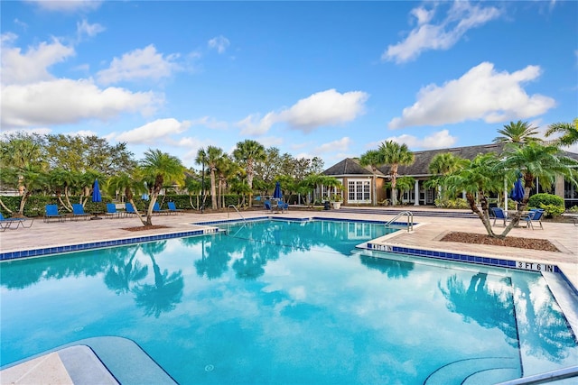 pool featuring a patio