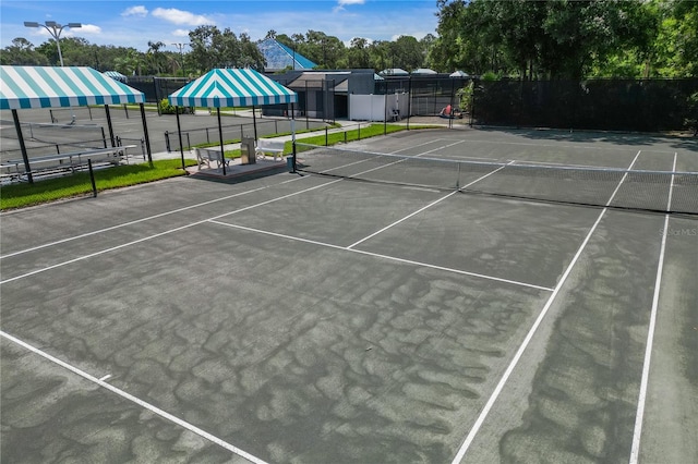 view of tennis court