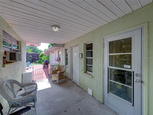 view of patio / terrace featuring cooling unit