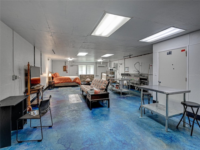 miscellaneous room featuring concrete flooring