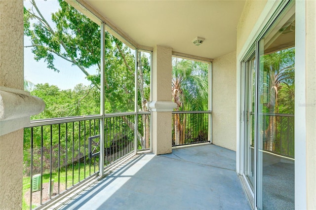 view of balcony