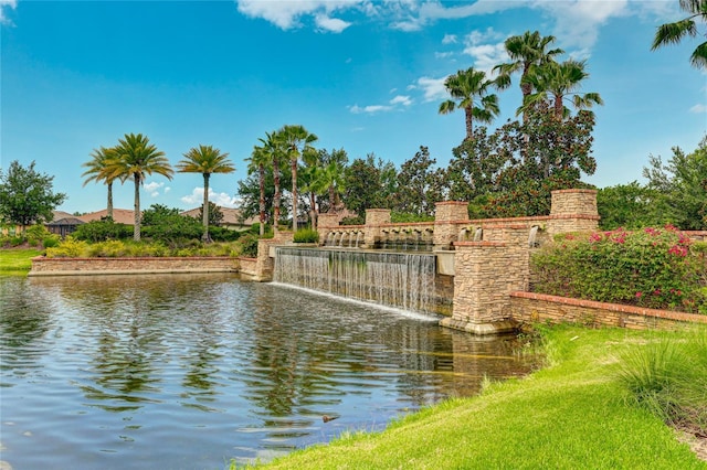 view of water feature