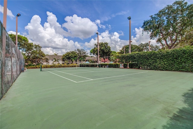 view of tennis court