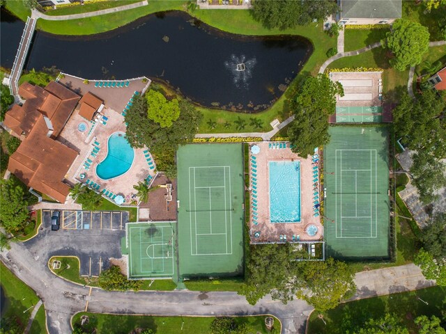 birds eye view of property