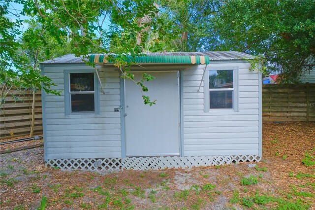 view of outdoor structure