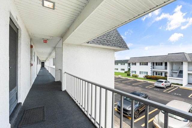 balcony with visible vents