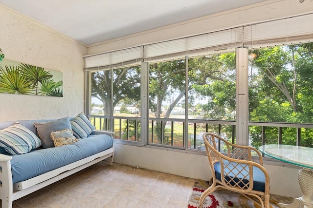 view of sunroom