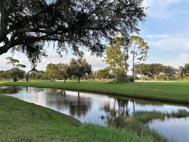 view of water feature