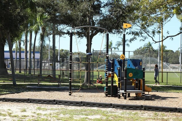 view of jungle gym