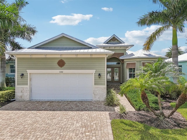 view of front of house featuring a garage