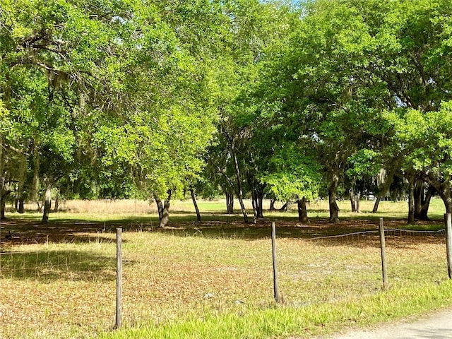 exterior space with a rural view