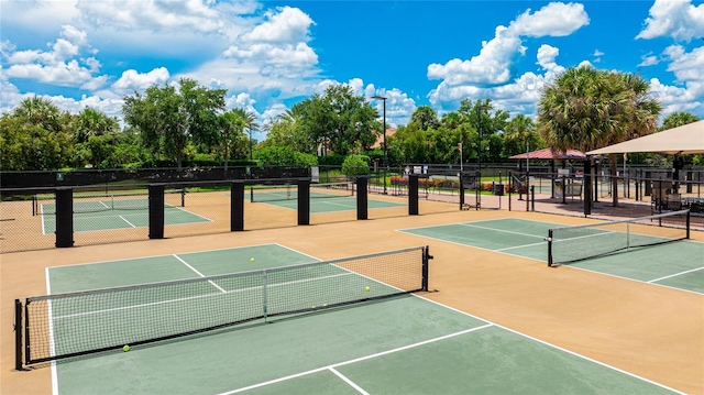 view of tennis court