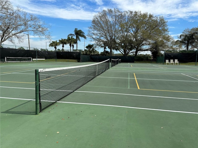 view of tennis court