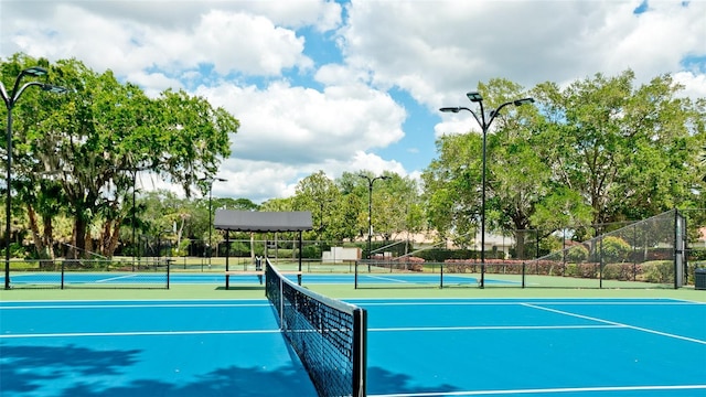 view of tennis court