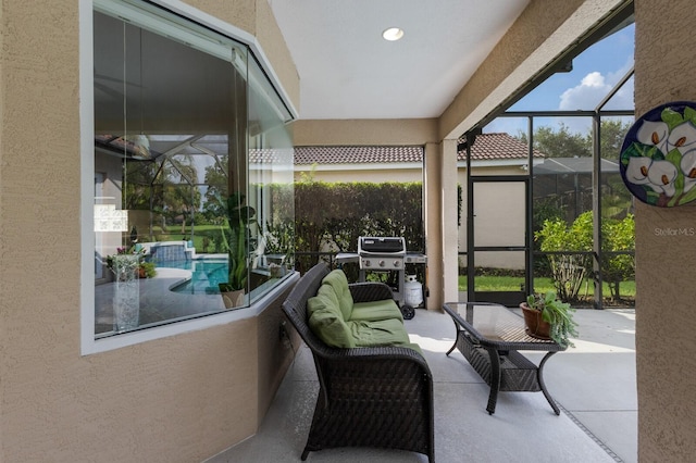 view of sunroom / solarium