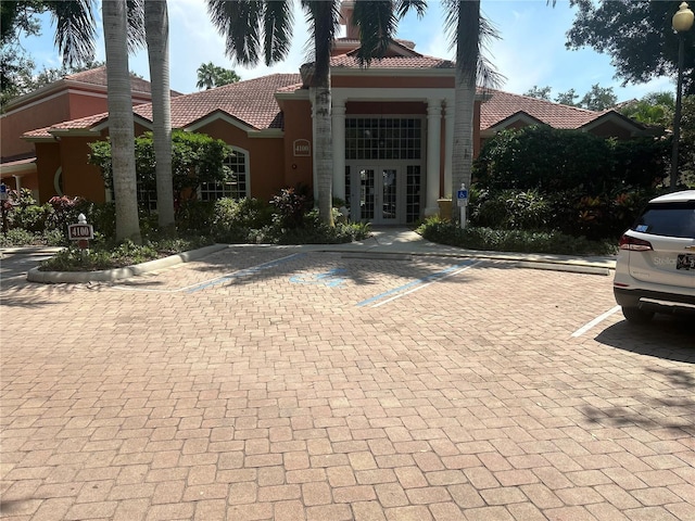 view of front of house featuring french doors