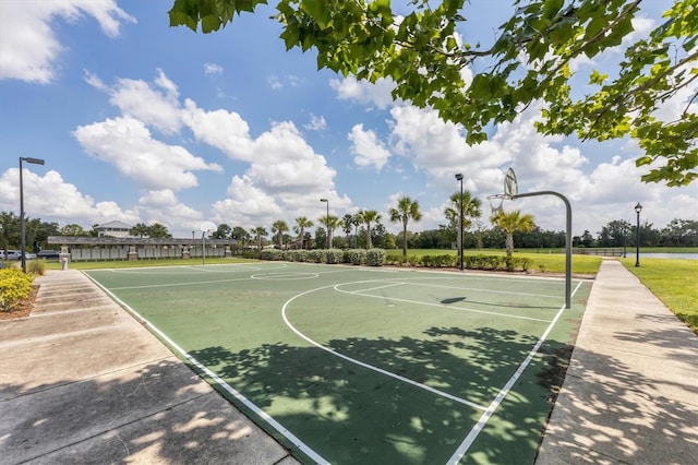 view of basketball court