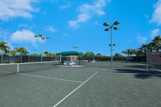 view of tennis court