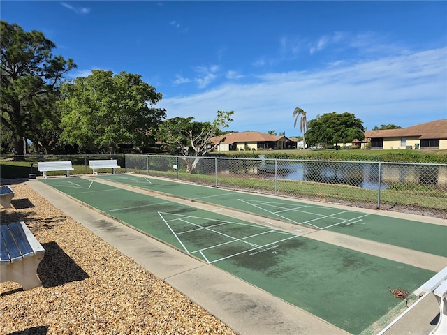 view of property's community featuring a water view