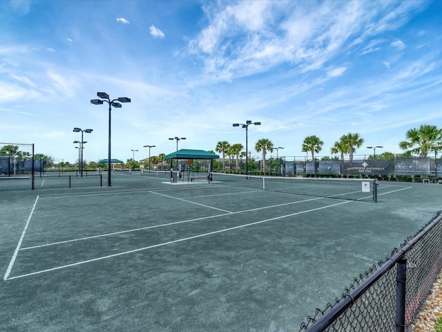 view of tennis court