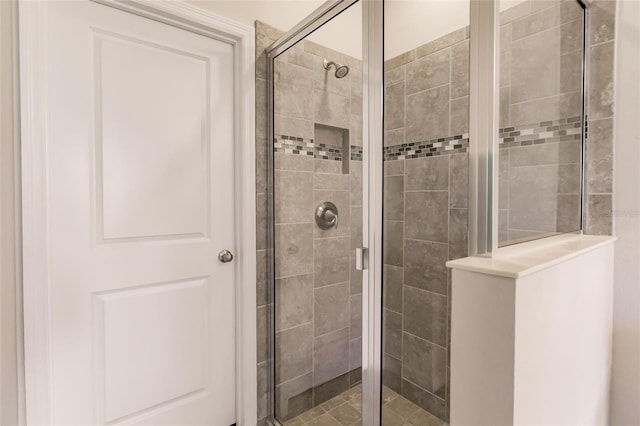 bathroom with walk in shower