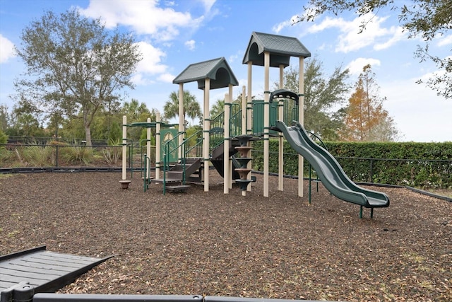 view of jungle gym