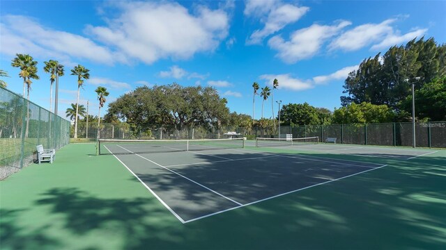 view of tennis court