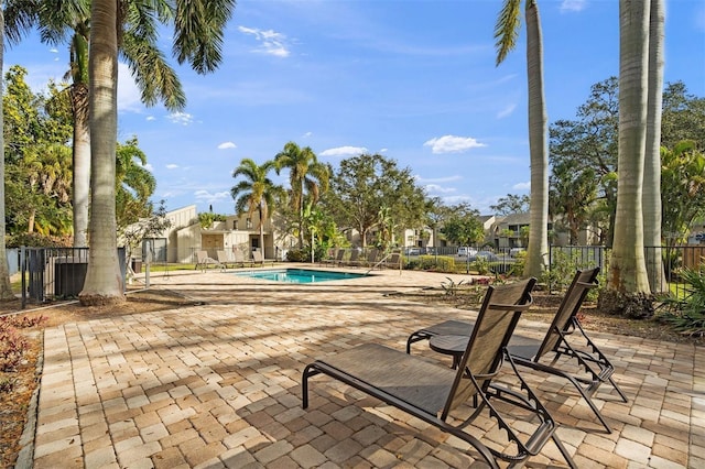 view of pool with a patio