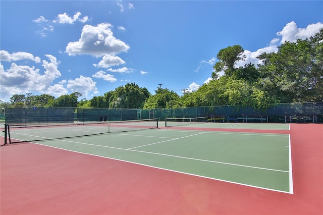 view of sport court