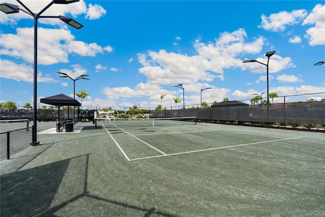 view of tennis court