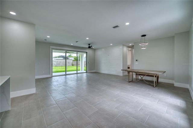 view of tiled empty room