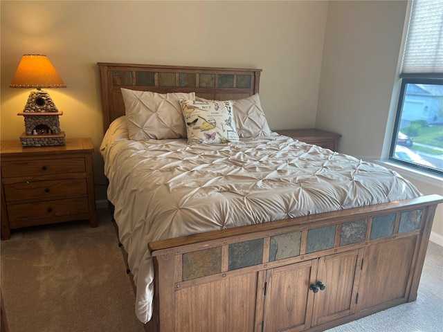 bedroom with carpet