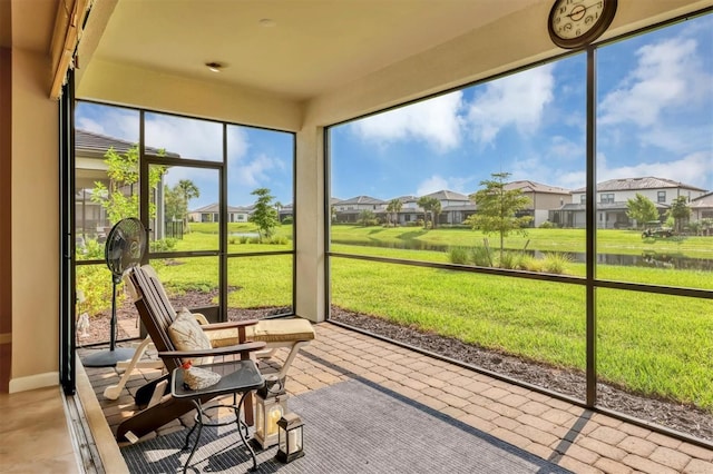 view of sunroom / solarium