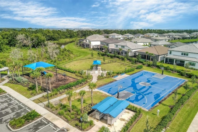 birds eye view of property