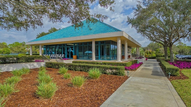 view of rear view of property