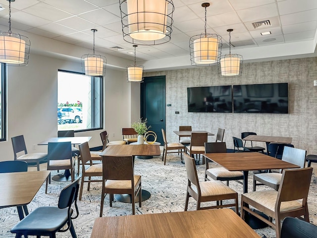 view of dining area