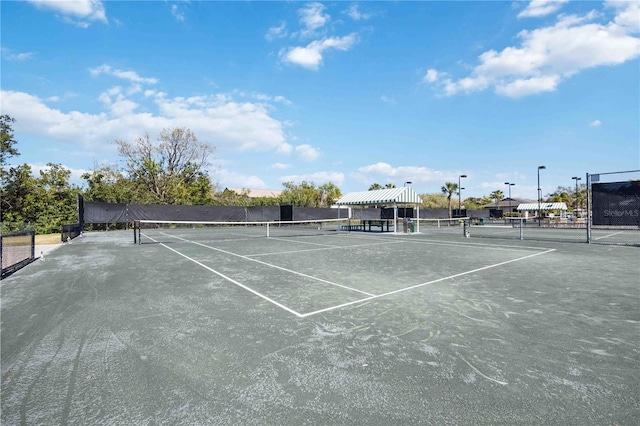 view of tennis court