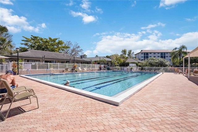 view of pool with a patio