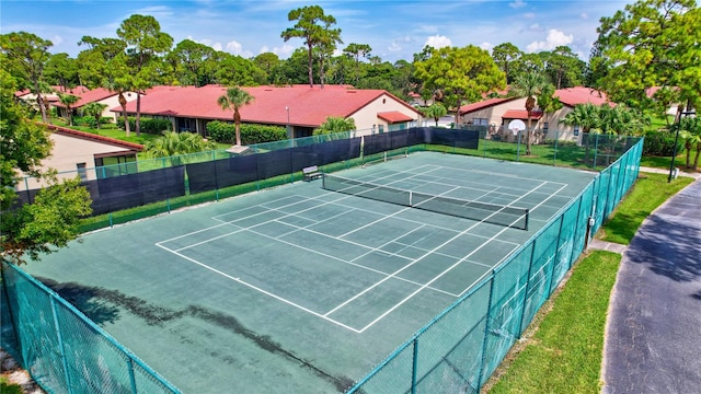 view of tennis court