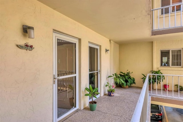 view of balcony